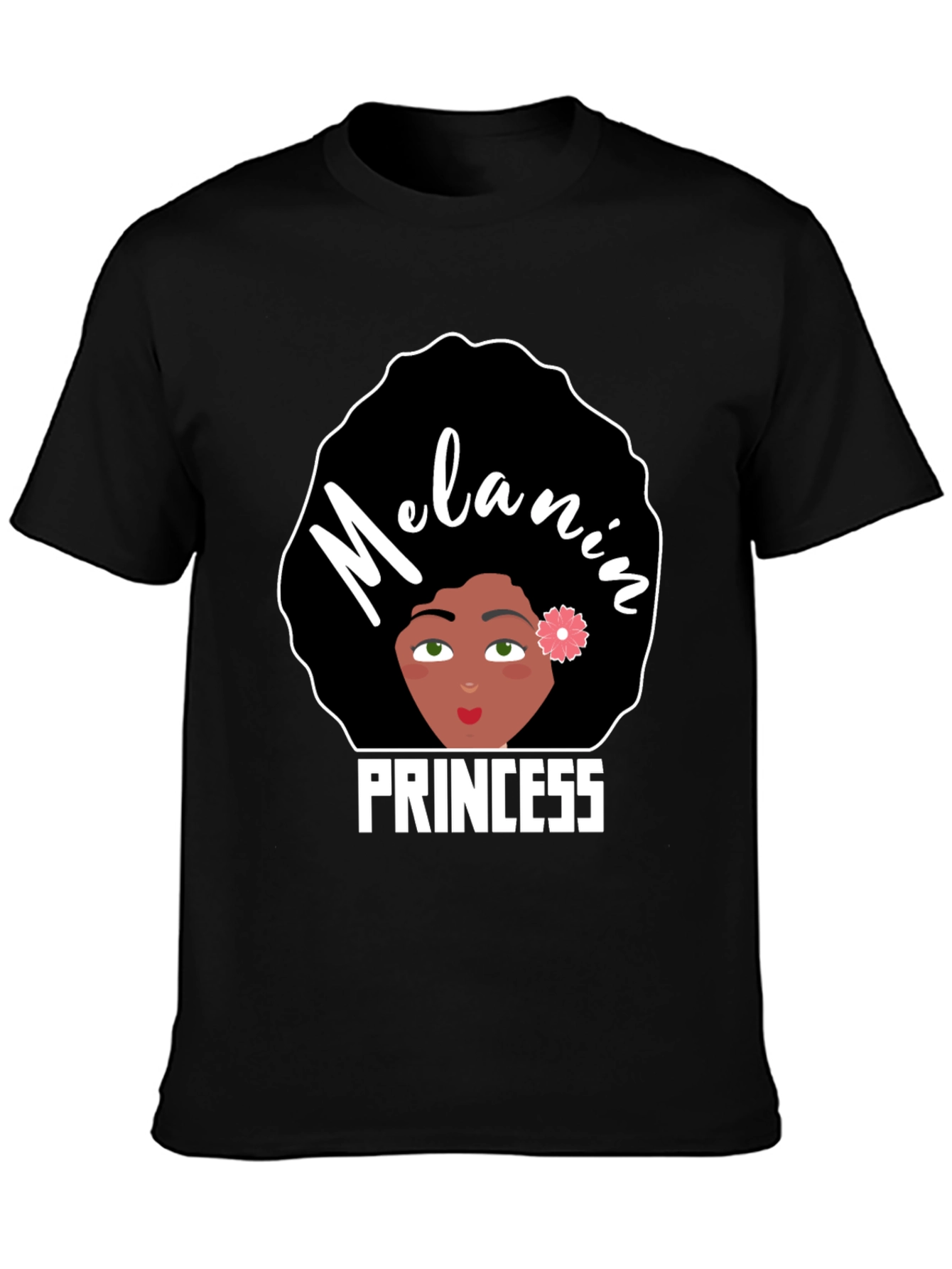 Melanin Princess Graphic Tee - Black Pride