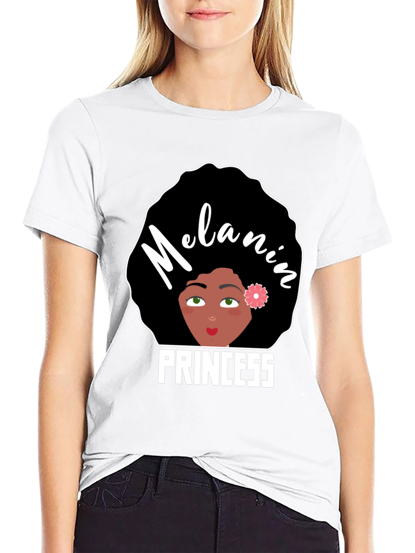 Melanin Princess Graphic Tee - Black Pride