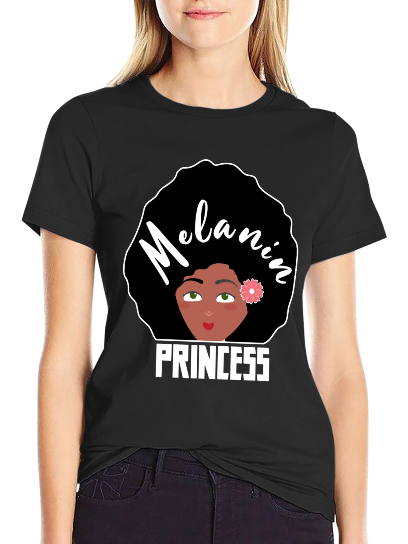 Melanin Princess Graphic Tee - Black Pride