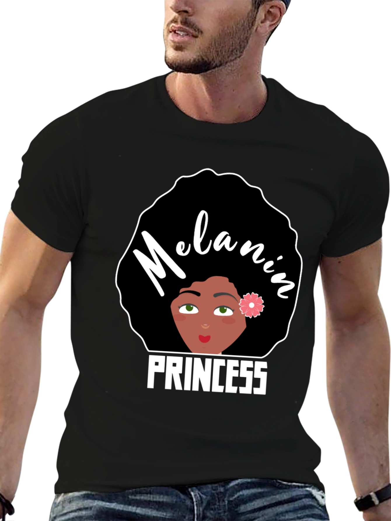 Melanin Princess Graphic Tee - Black Pride