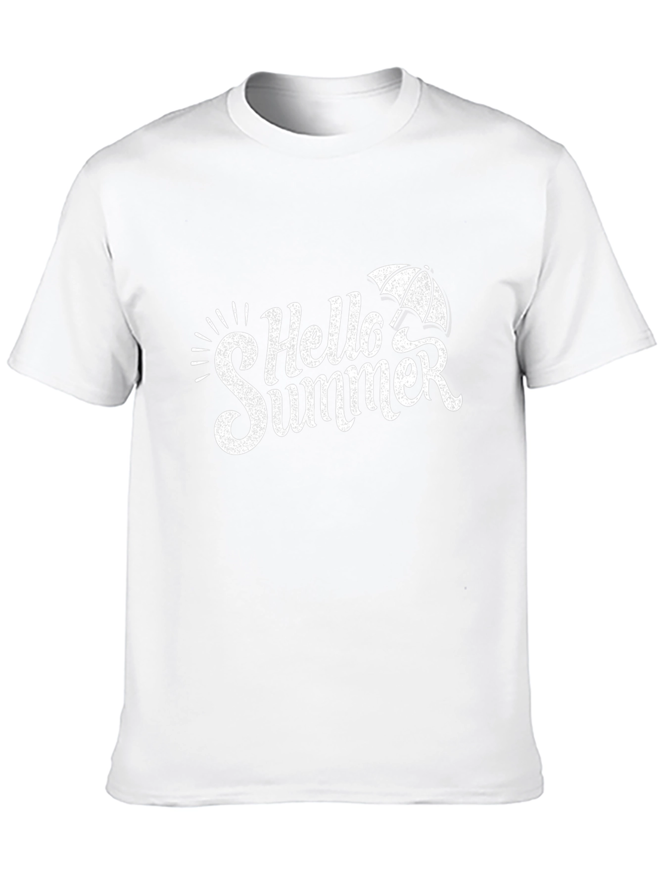 Hello Summer Graphic Tee - Black Cotton T-Shirt