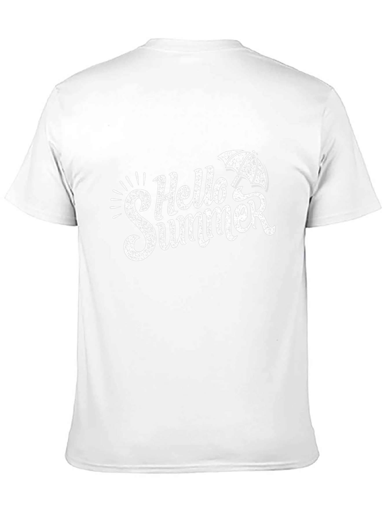 Hello Summer Graphic Tee - Black Cotton T-Shirt
