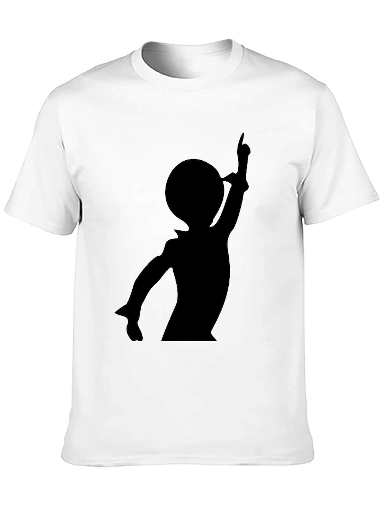 Silhouette Graphic Tee - Casual Black T-Shirt