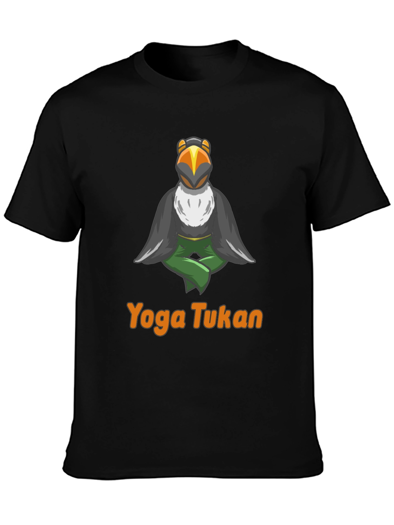 Yoga Tukan T-Shirt - Meditating Bird Design