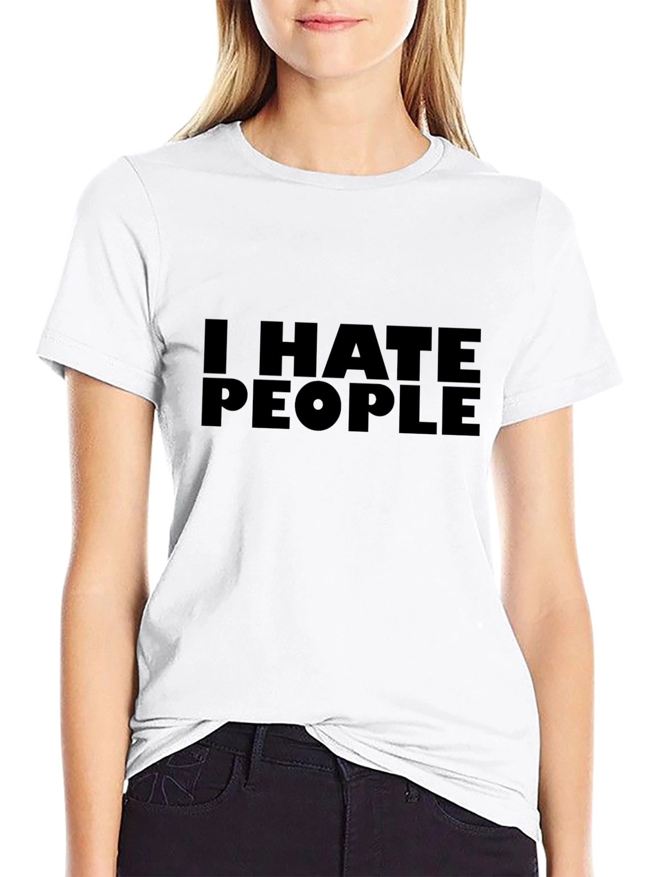 I HATE PEOPLE Graphic T-Shirt - Bold Statement Tee