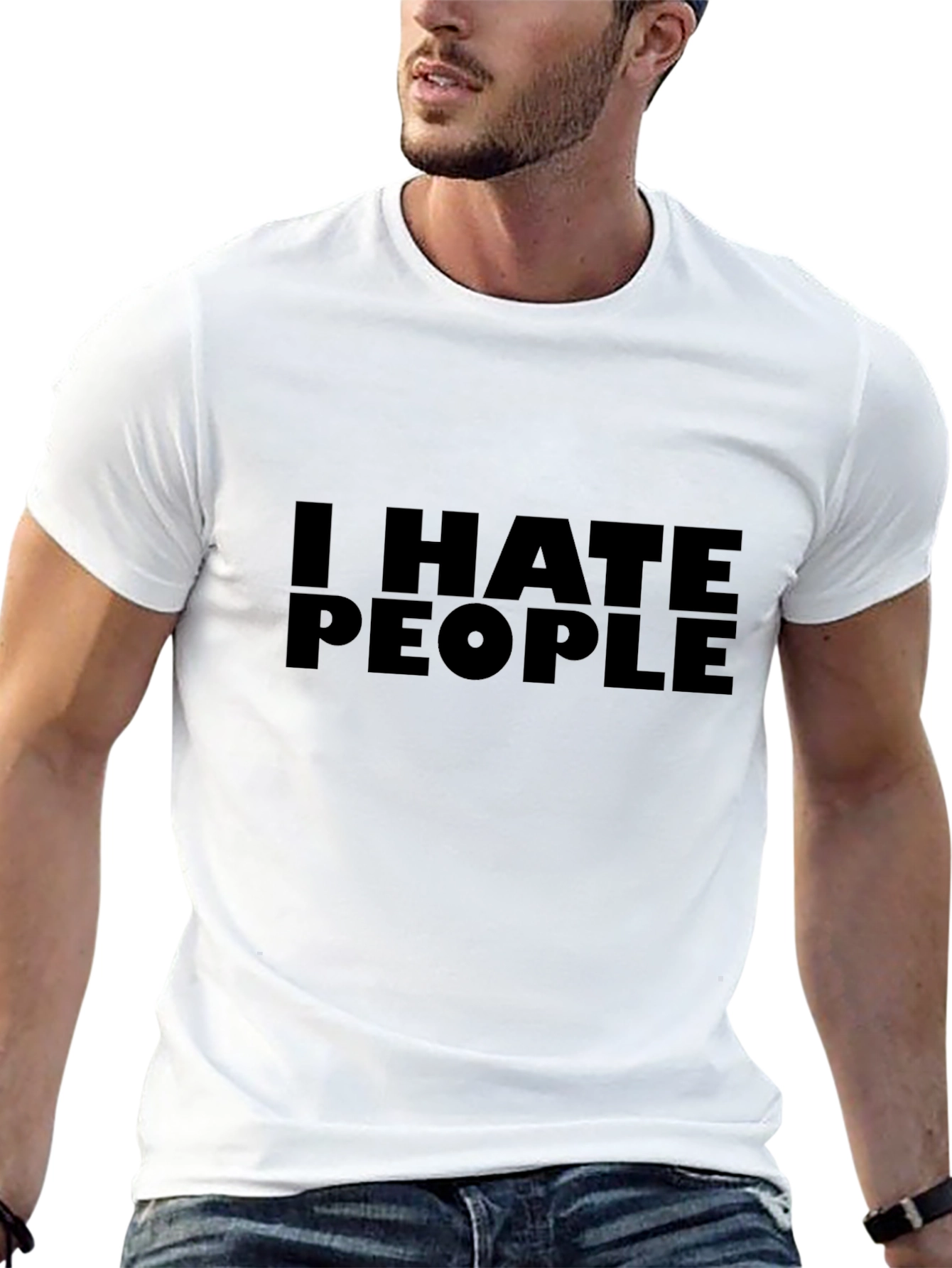 I HATE PEOPLE Graphic T-Shirt - Bold Statement Tee