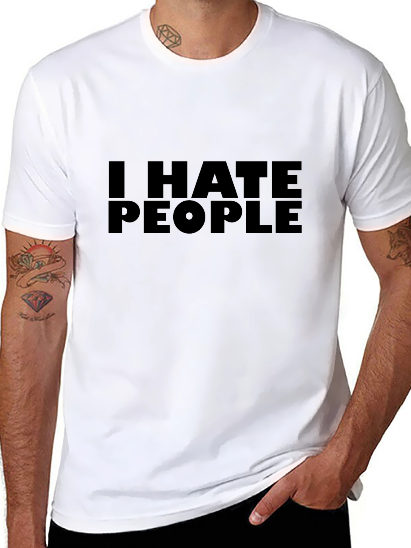 I HATE PEOPLE Graphic T-Shirt - Bold Statement Tee
