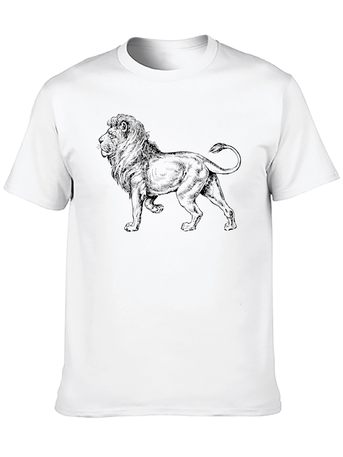 Lion Graphic T-Shirt - Classic Black