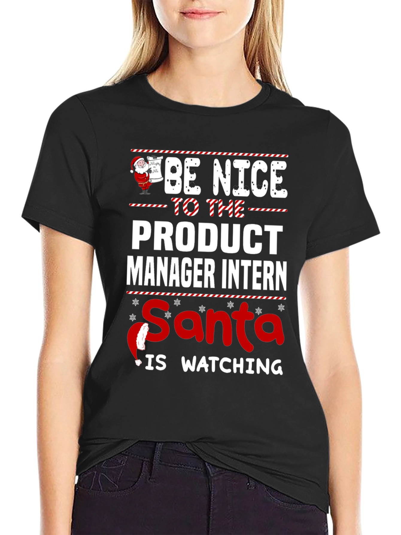 Product Manager Intern Santa Christmas T-Shirt