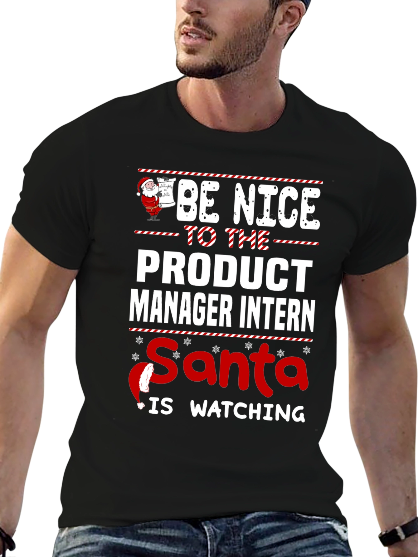 Product Manager Intern Santa Christmas T-Shirt