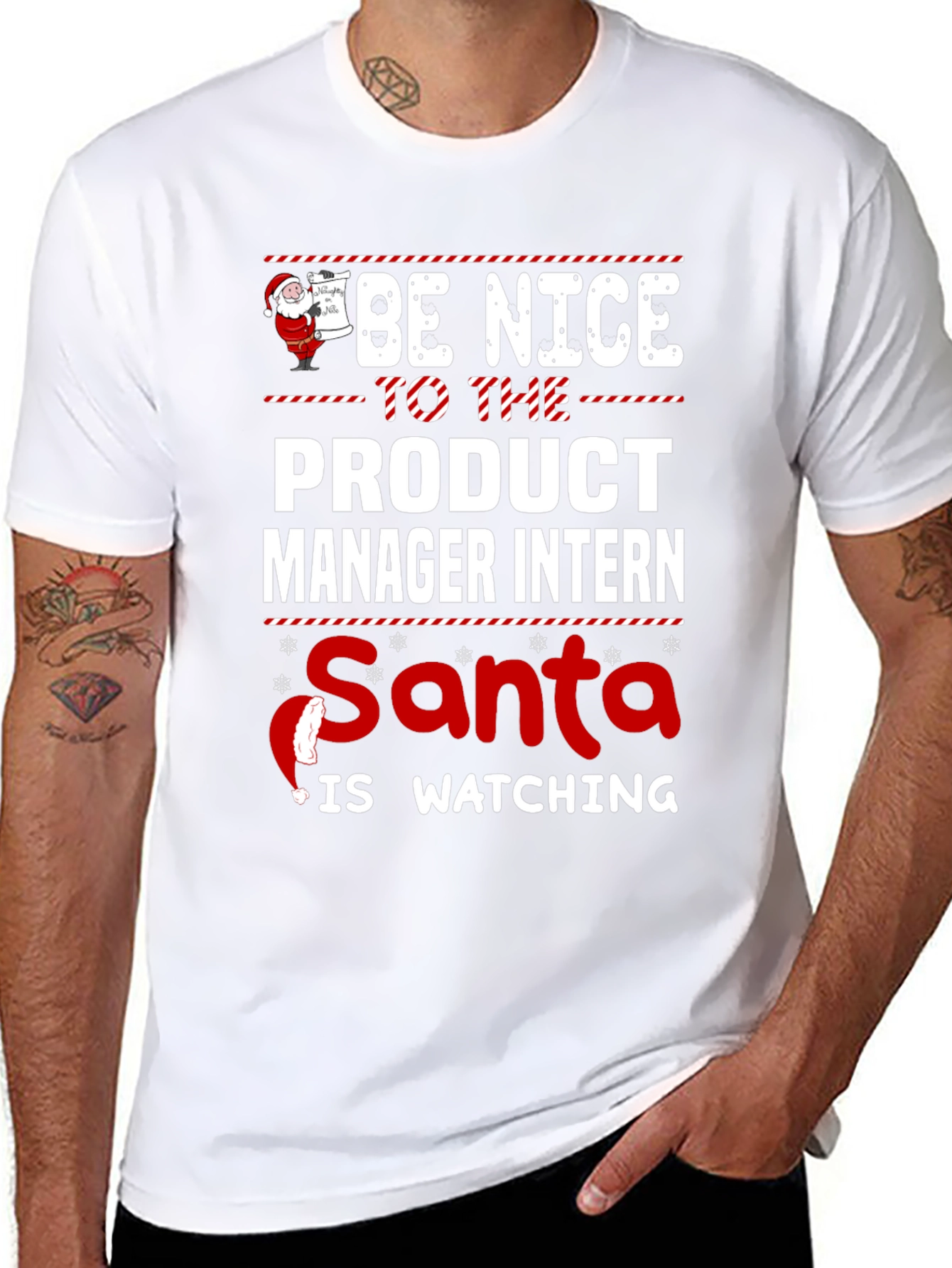 Product Manager Intern Santa Christmas T-Shirt