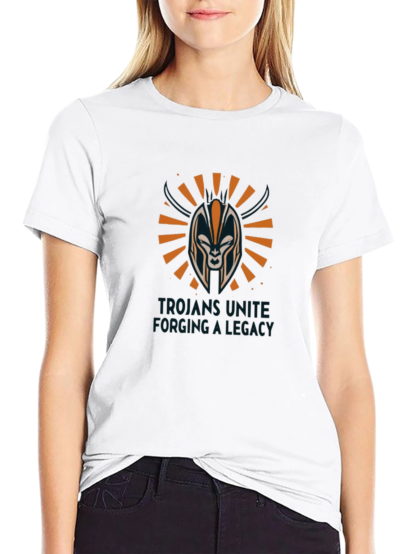 Trojan Helmet Graphic T-Shirt