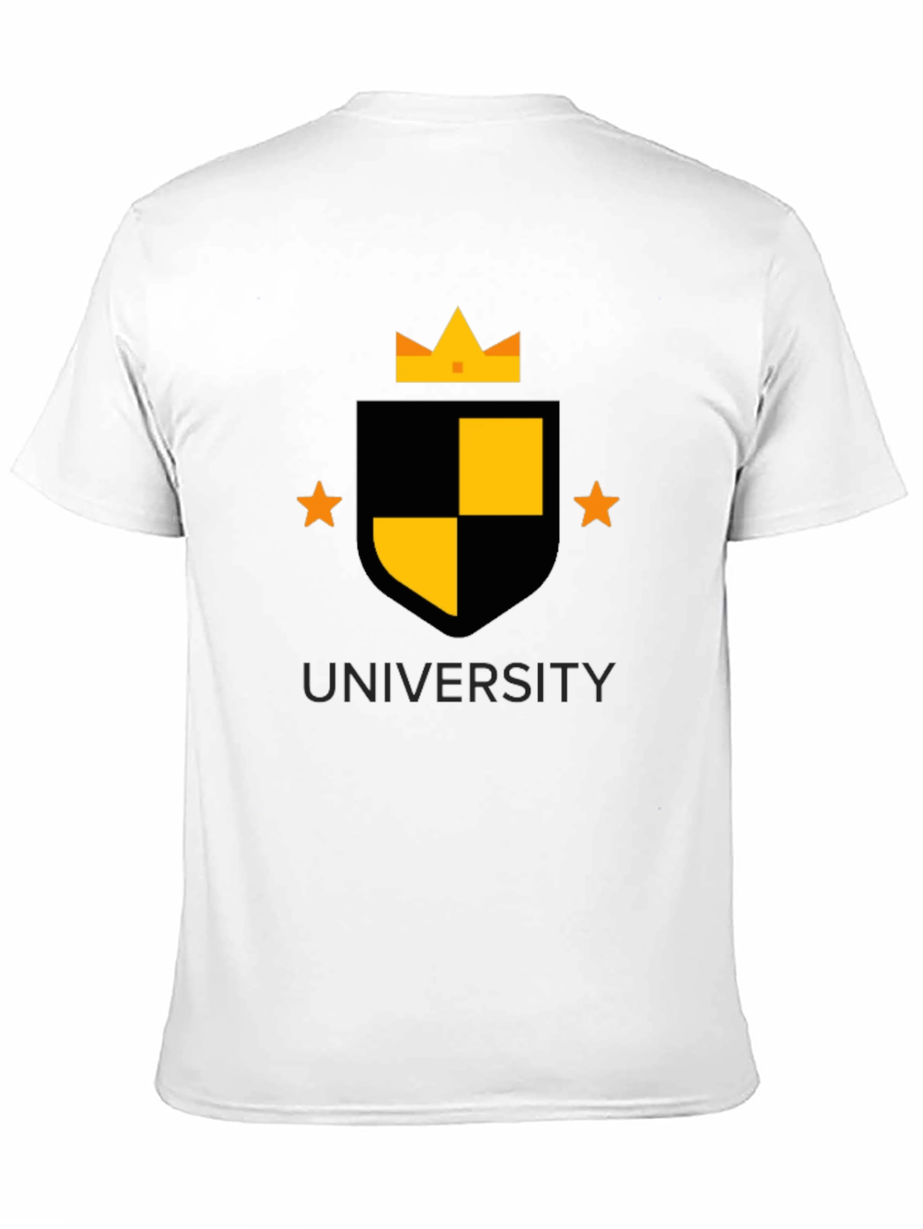 University Crest Graphic Tee - Black
