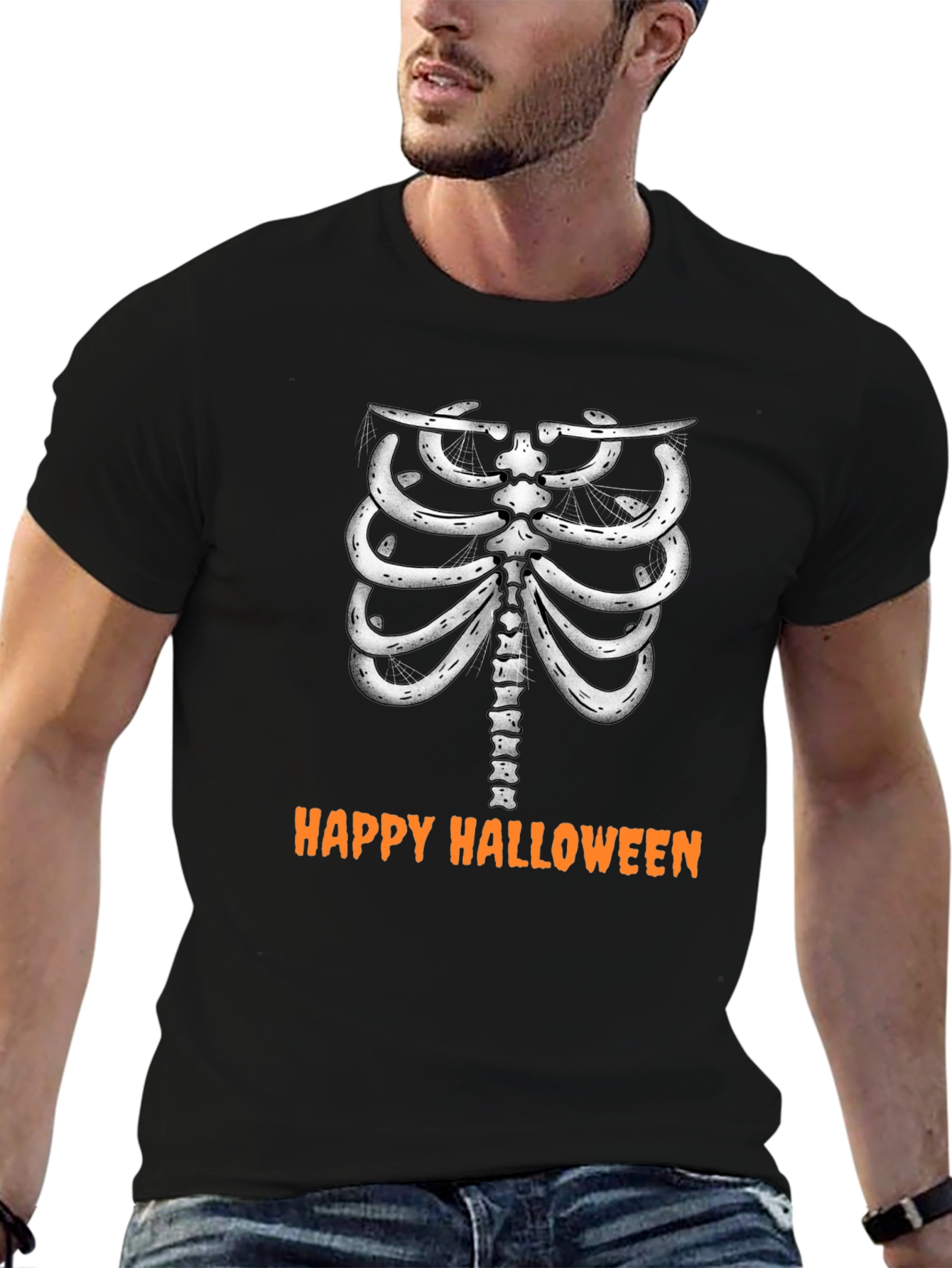 Skeleton Ribcage Halloween T-Shirt