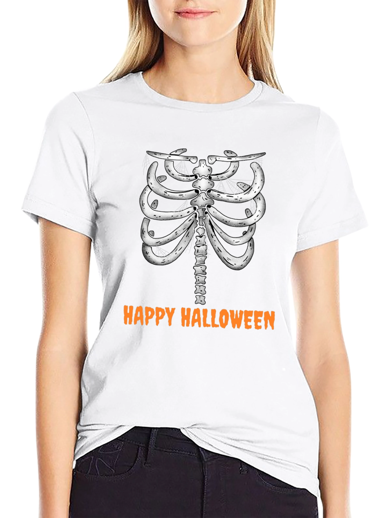Skeleton Ribcage Halloween T-Shirt