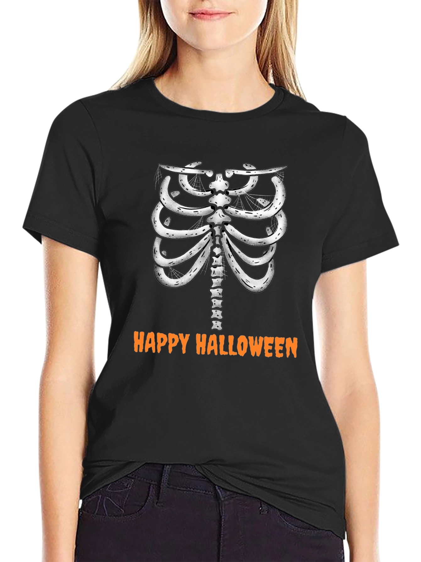 Skeleton Ribcage Halloween T-Shirt