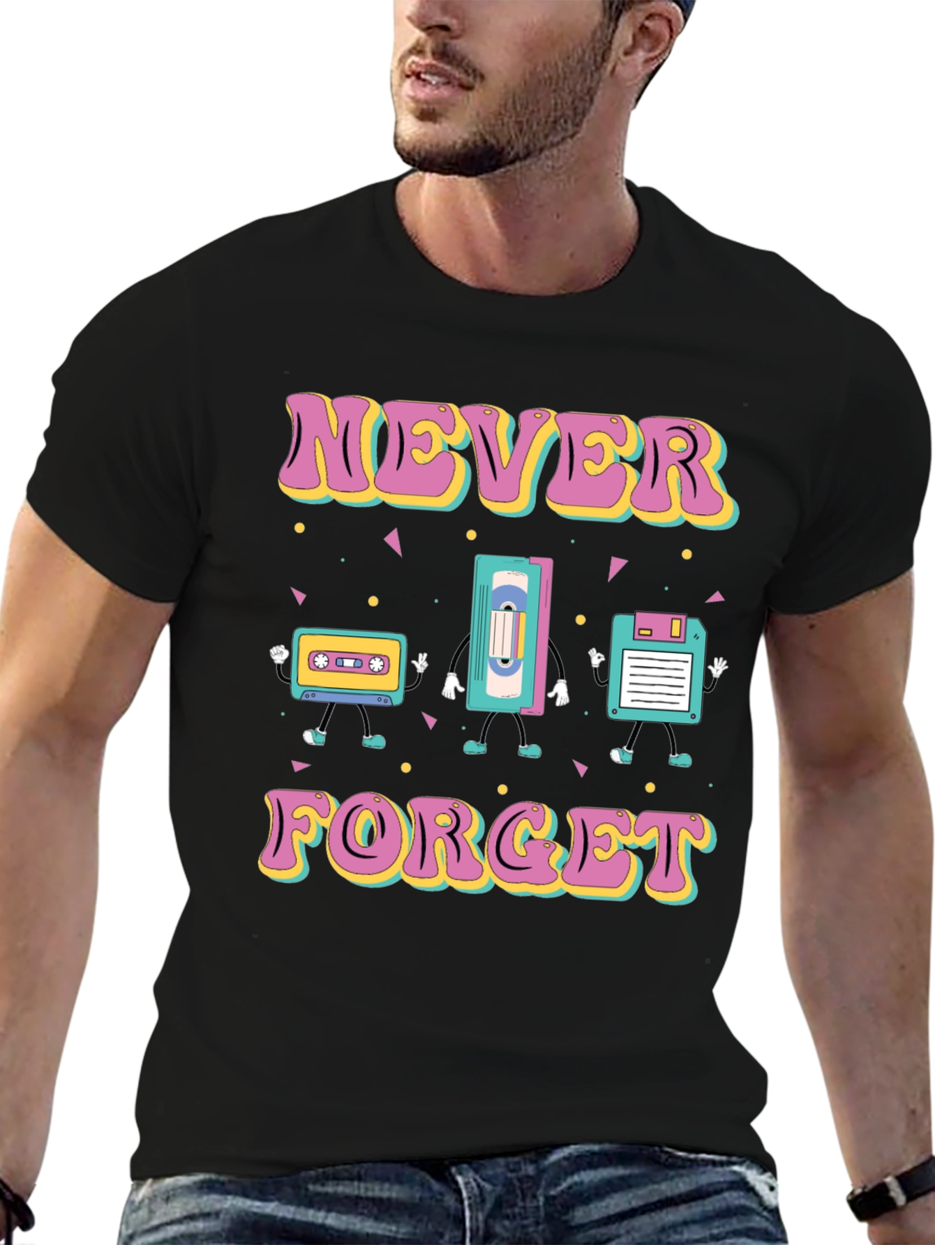 Retro Tech T-Shirt: Never Forget Nostalgia