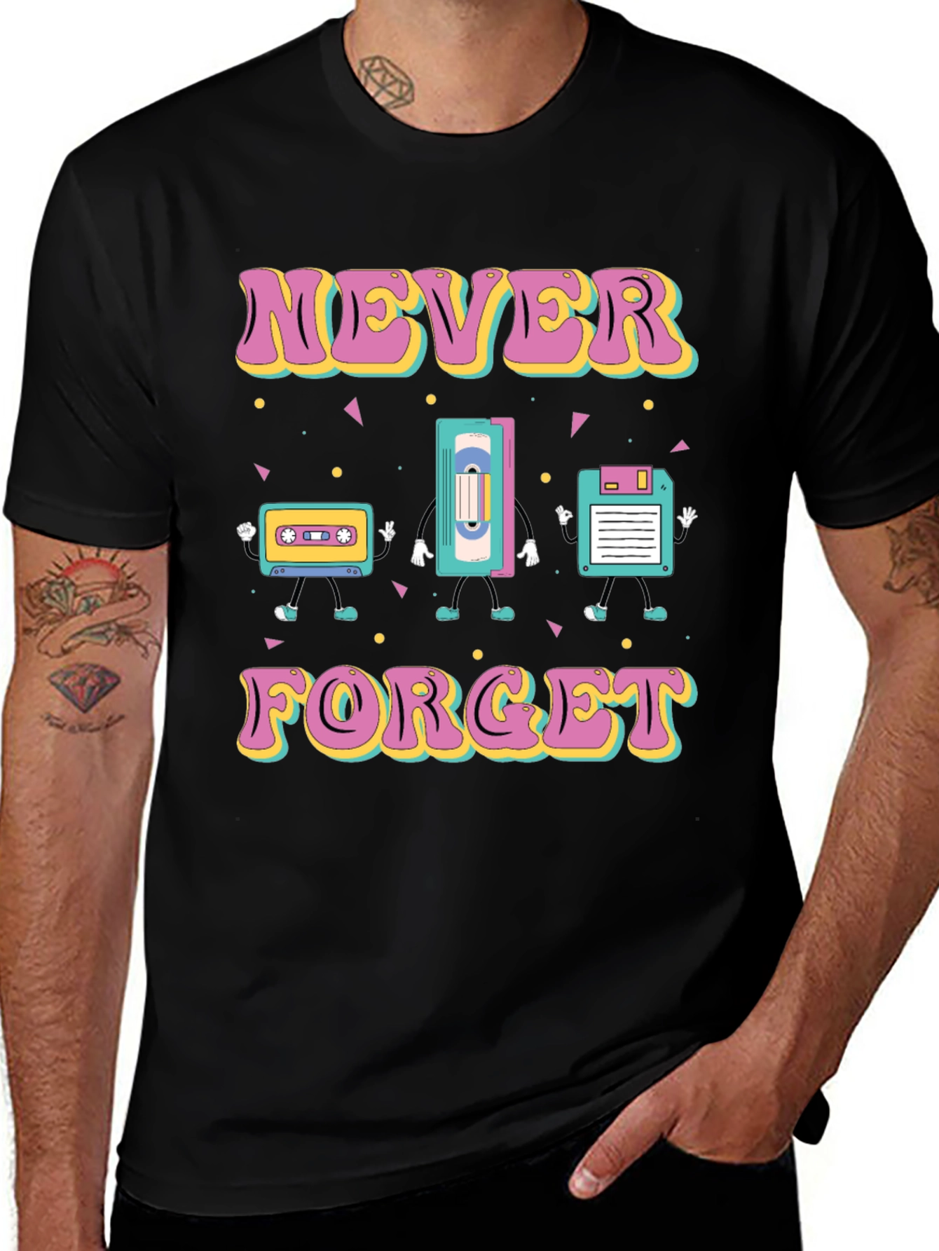 Retro Tech T-Shirt: Never Forget Nostalgia