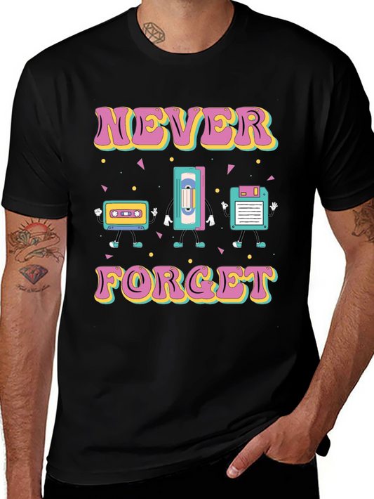 Retro Tech T-Shirt: Never Forget Nostalgia