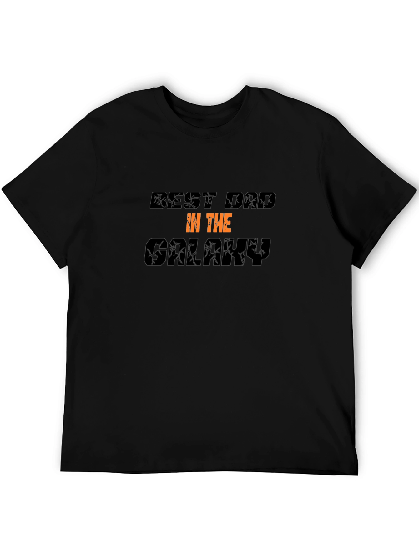Best Dad in the Galaxy Graphic Tee - Black