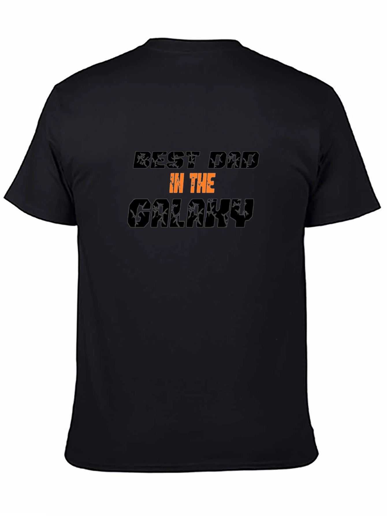 Best Dad in the Galaxy Graphic Tee - Black