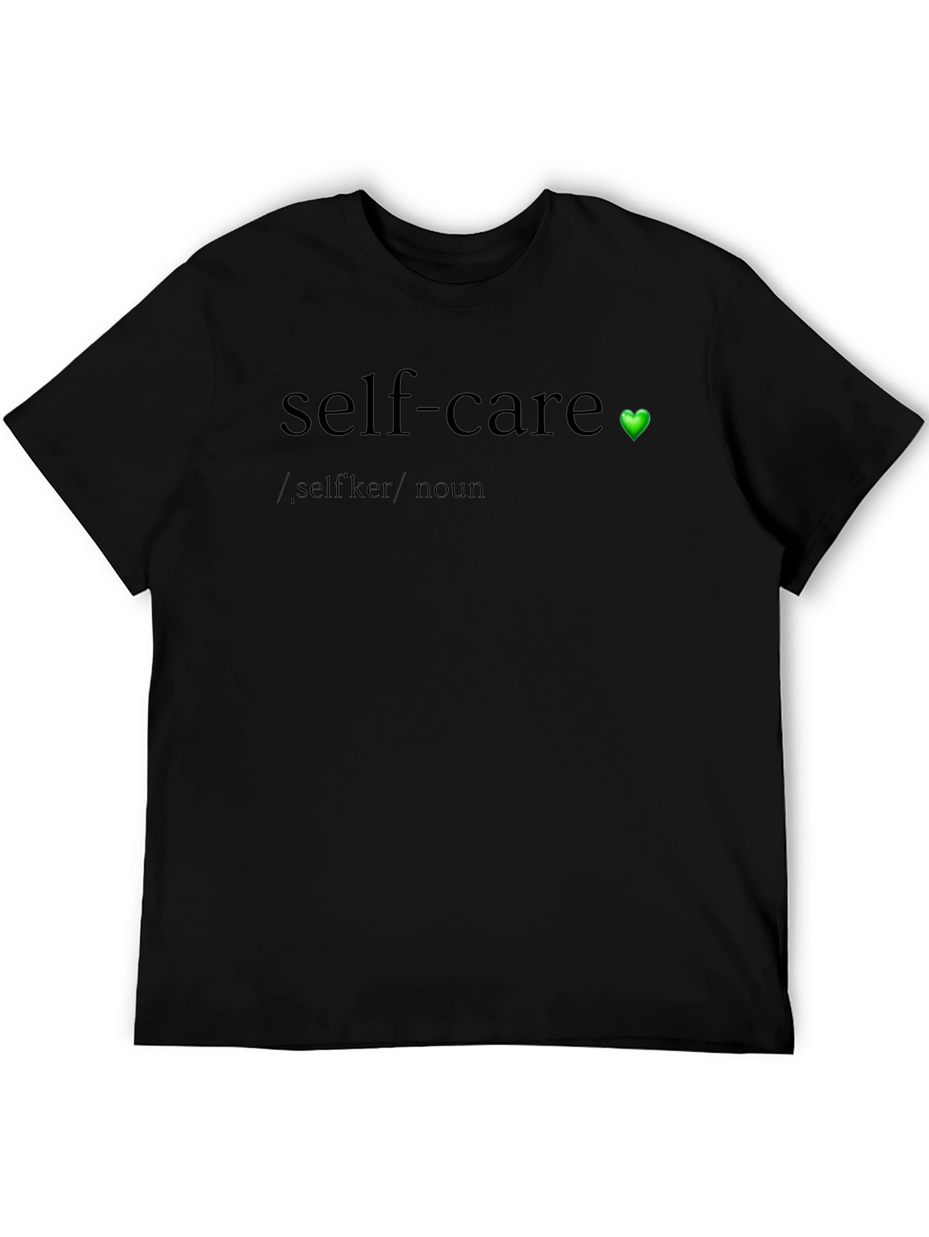 Self-Care Definition Black T-Shirt