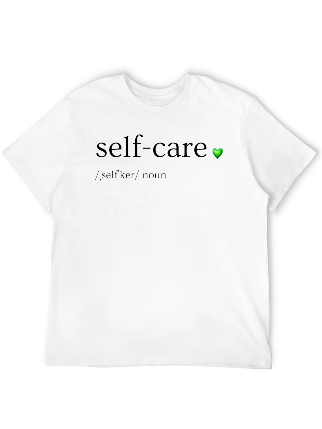 Self-Care Definition Black T-Shirt