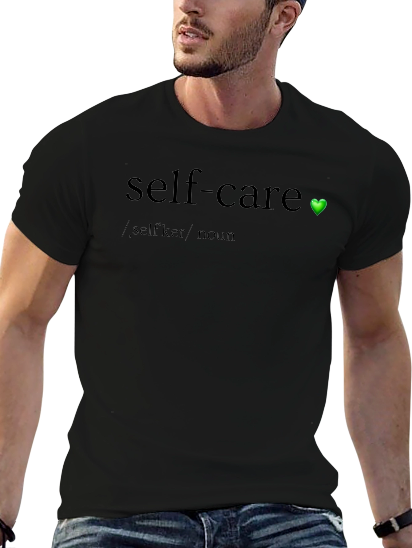 Self-Care Definition Black T-Shirt