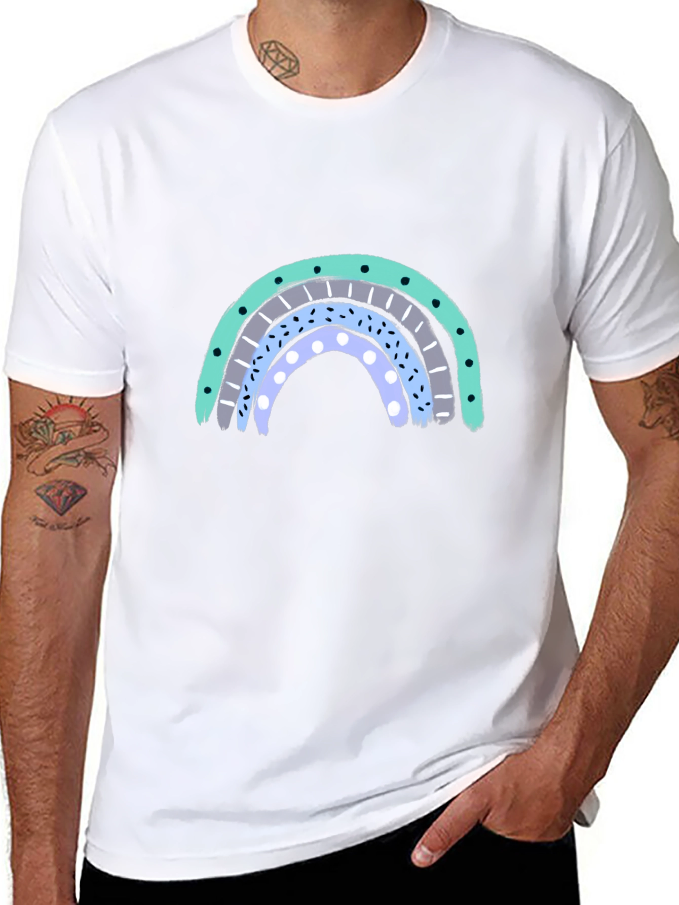 Rainbow Graphic T-Shirt - Casual Cool
