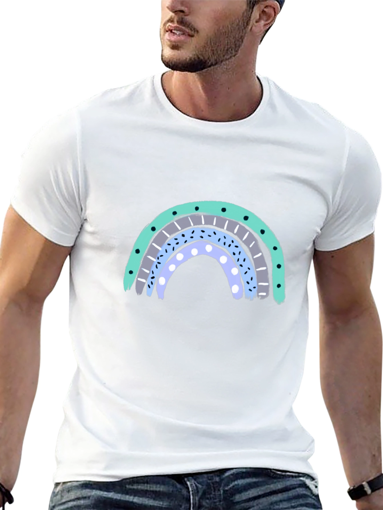 Rainbow Graphic T-Shirt - Casual Cool