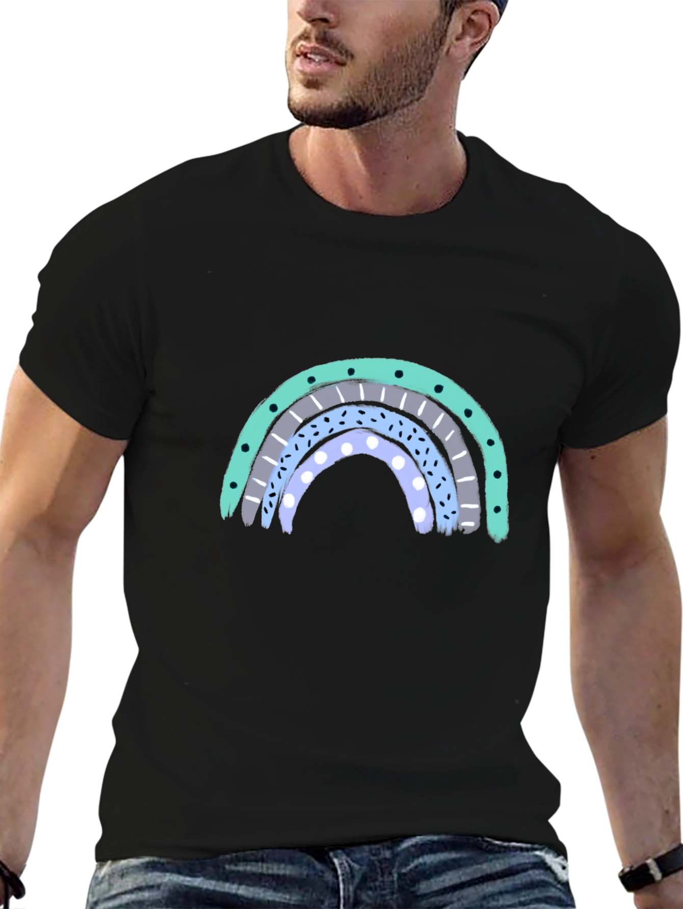 Rainbow Graphic T-Shirt - Casual Cool