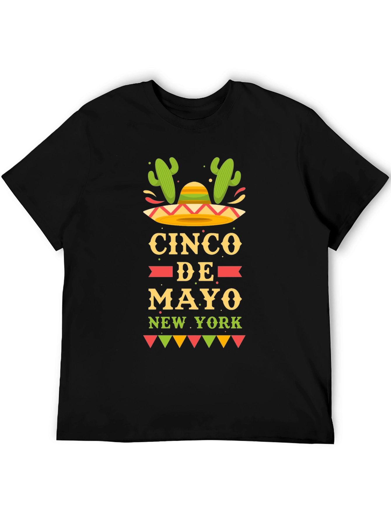 Cinco de Mayo New York Black Graphic T-Shirt