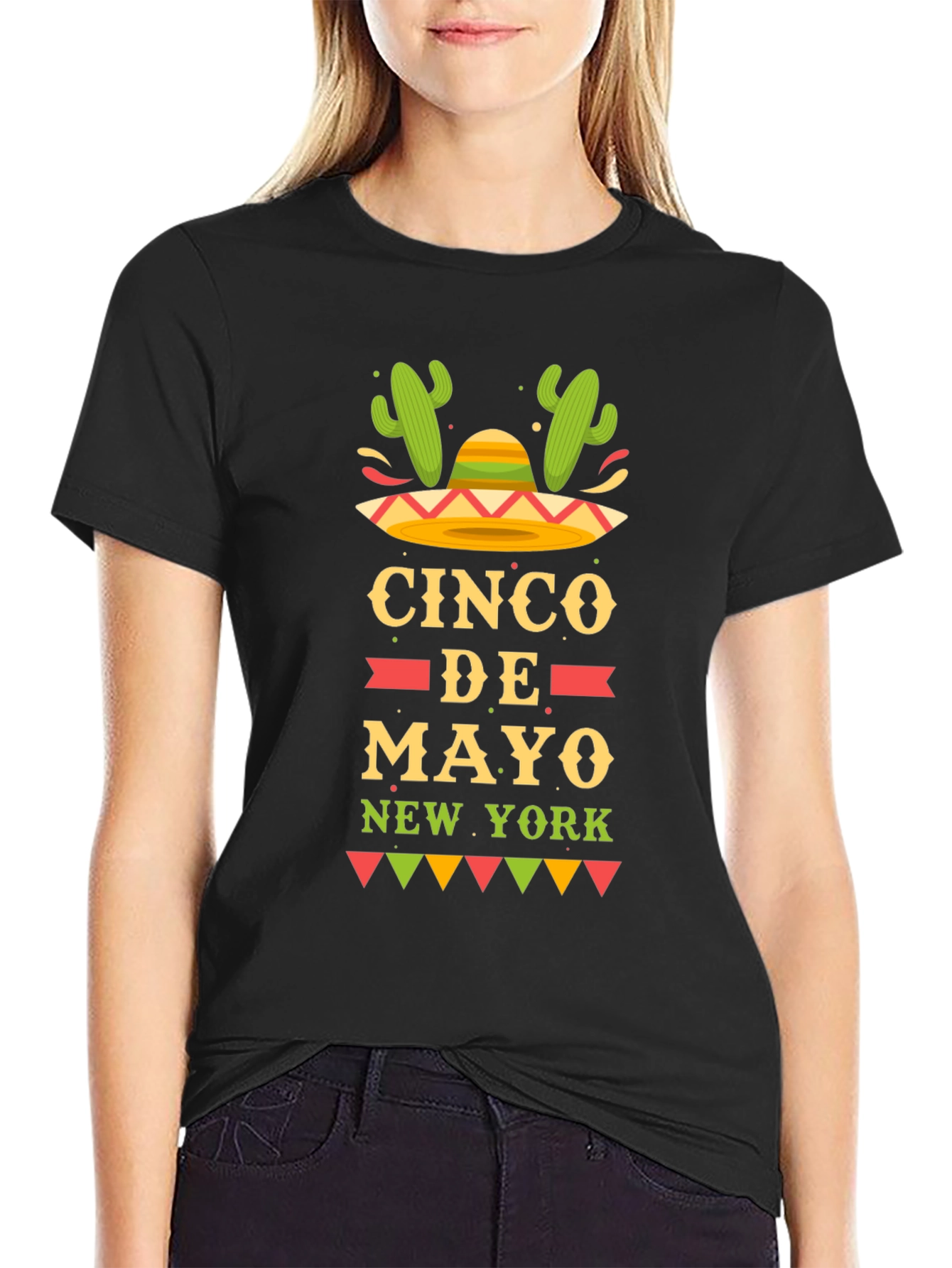 Cinco de Mayo New York Black Graphic T-Shirt