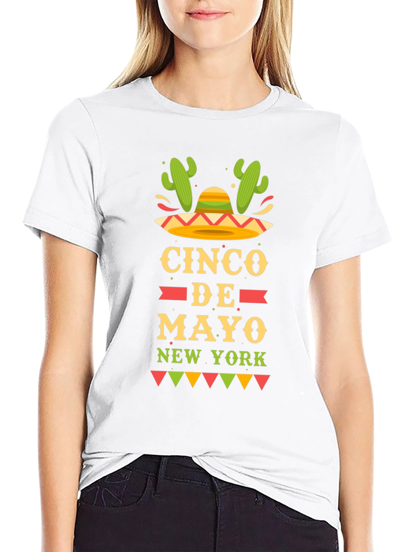 Cinco de Mayo New York Black Graphic T-Shirt