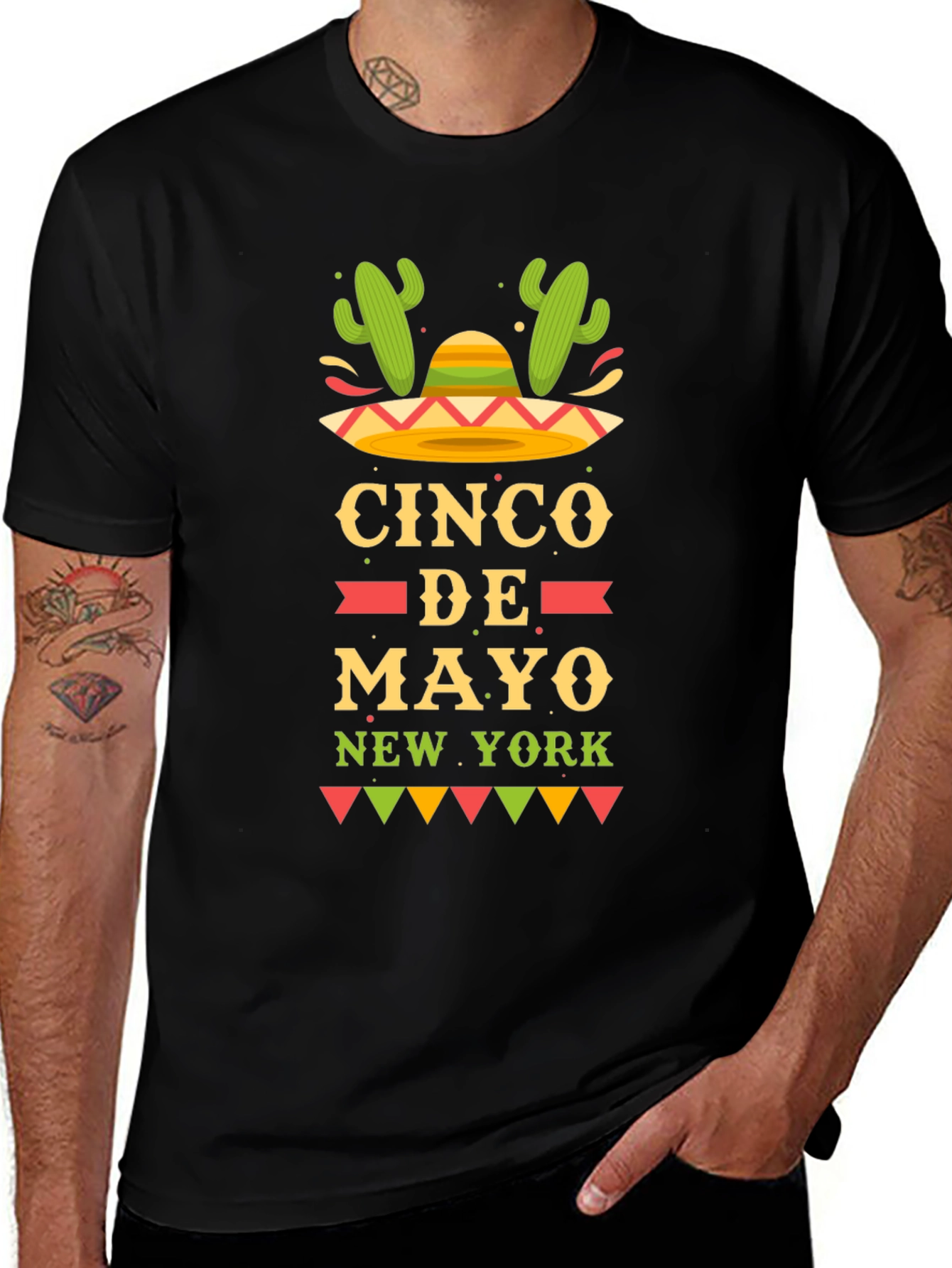 Cinco de Mayo New York Black Graphic T-Shirt
