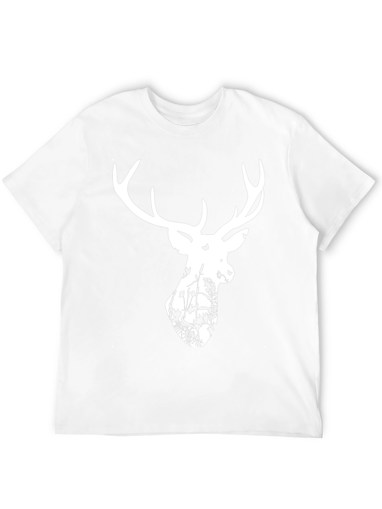 Deer Silhouette Graphic T-Shirt - Black