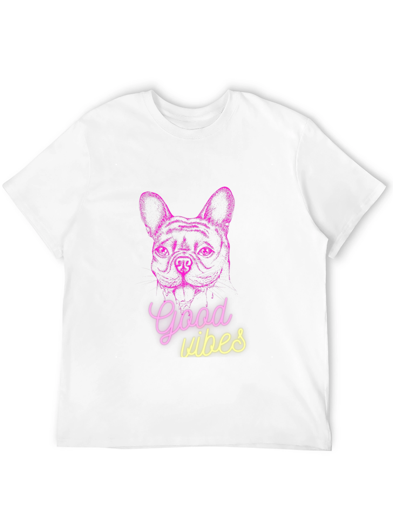 Good Vibes Dog Graphic T-Shirt