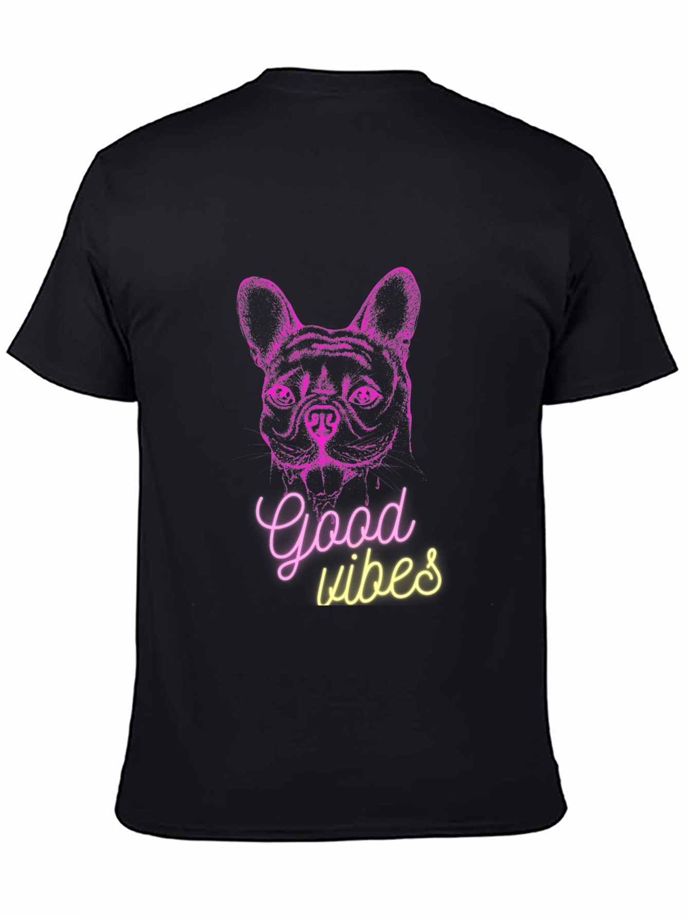 Good Vibes Dog Graphic T-Shirt