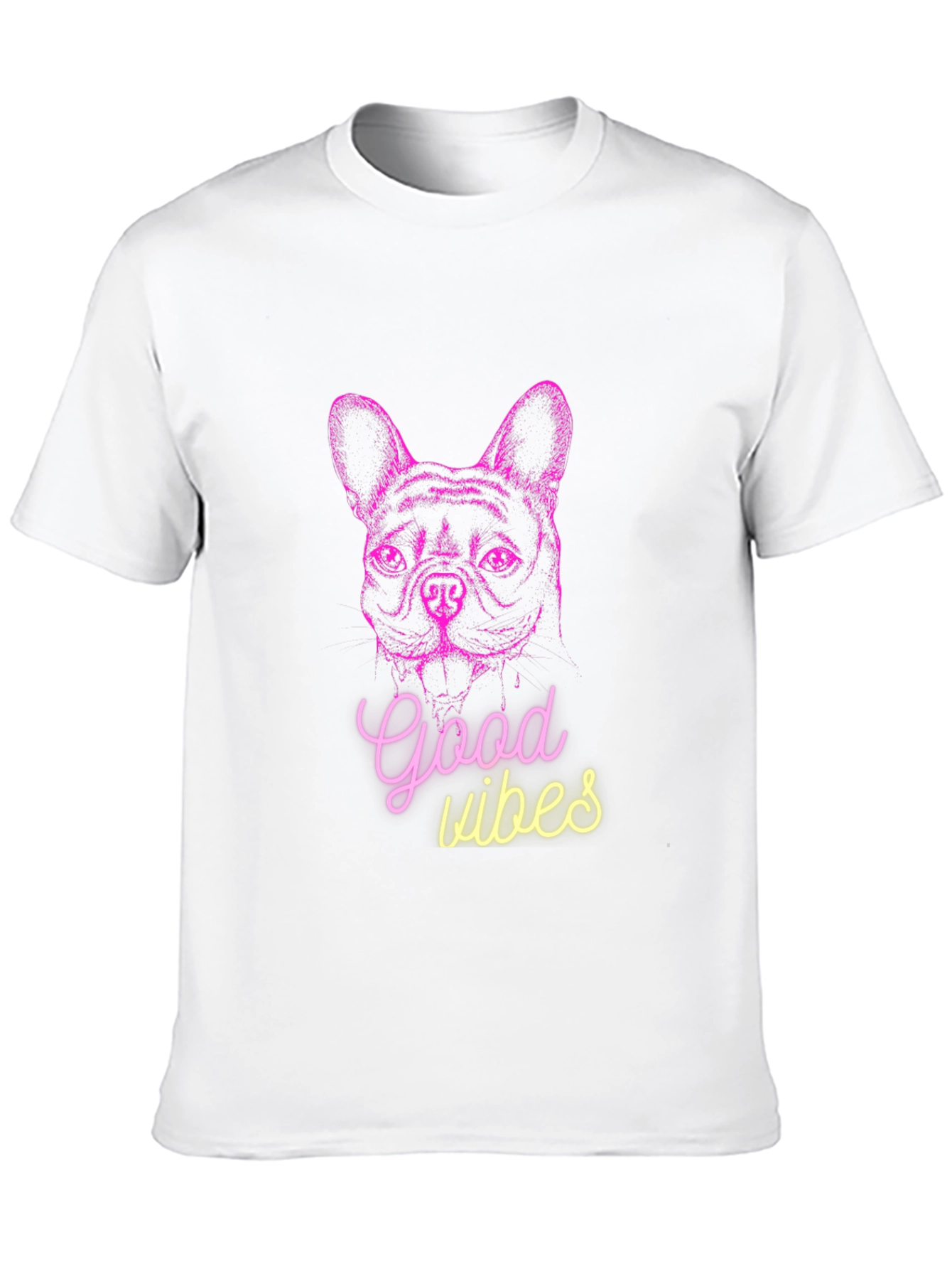 Good Vibes Dog Graphic T-Shirt