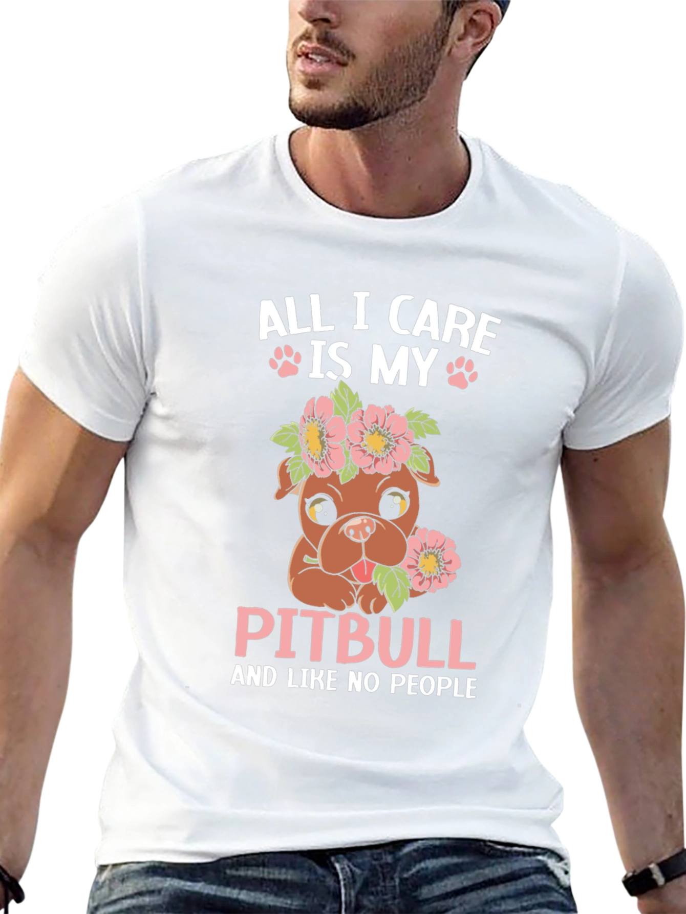All I Care Is My Pitbull T-Shirt
