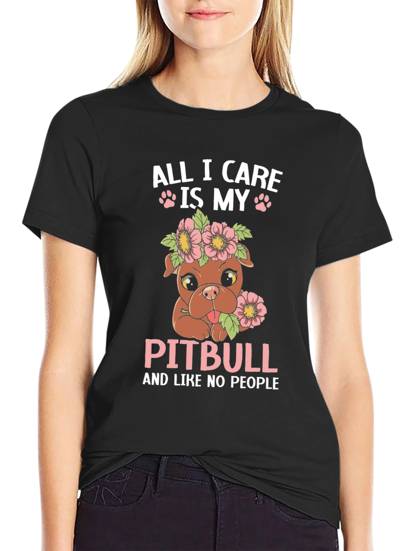 All I Care Is My Pitbull T-Shirt