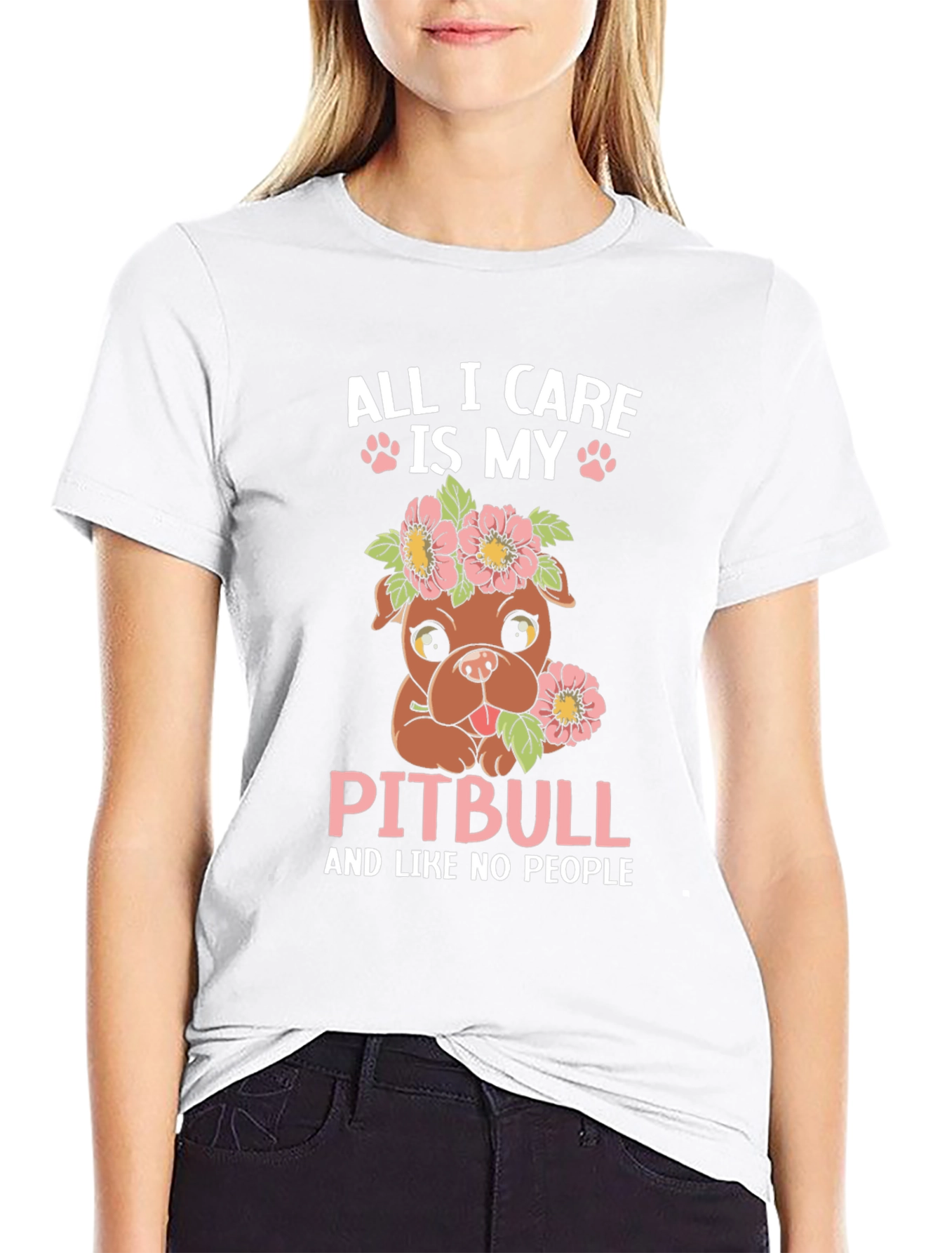 All I Care Is My Pitbull T-Shirt