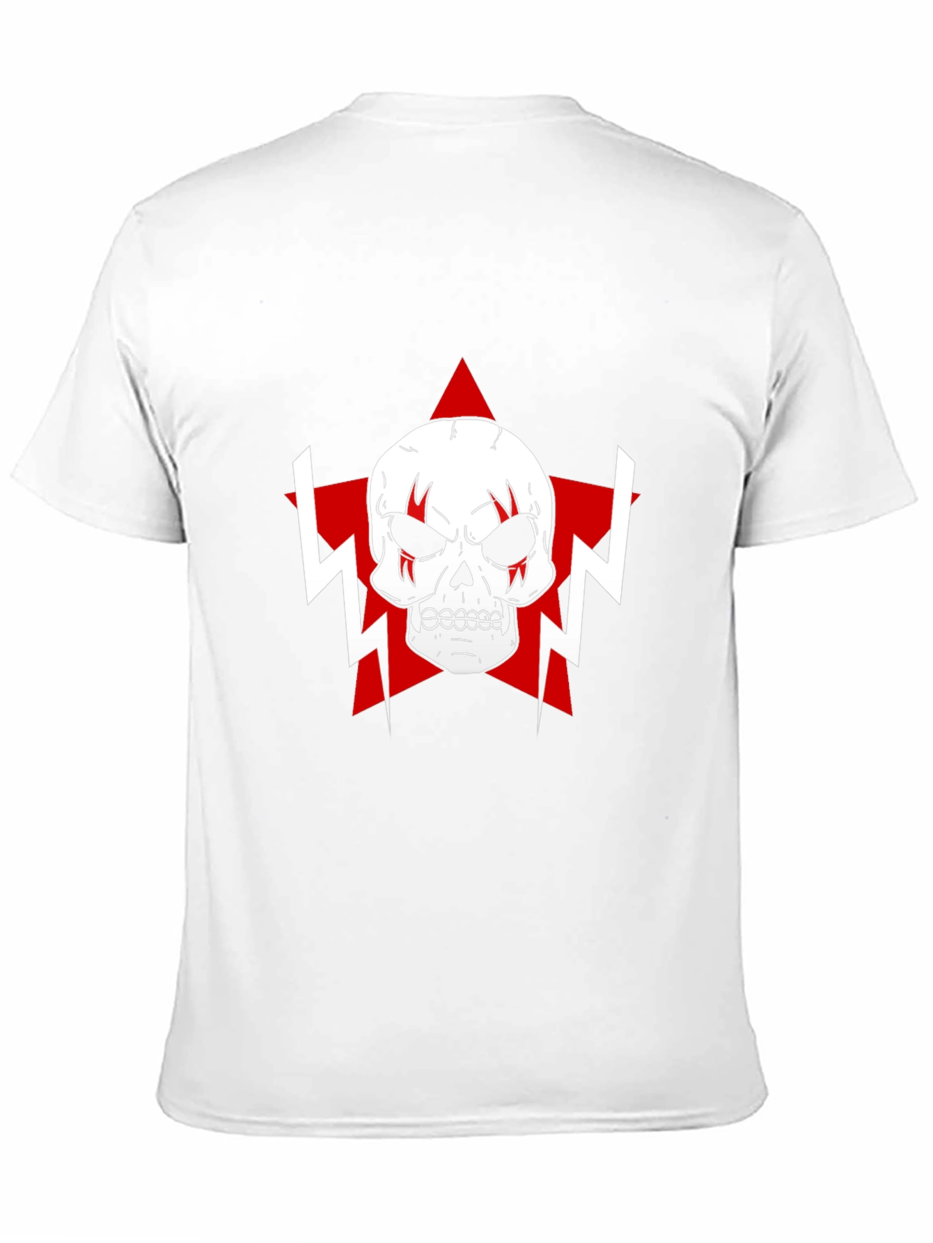 Skull Star Graphic T-Shirt - Black