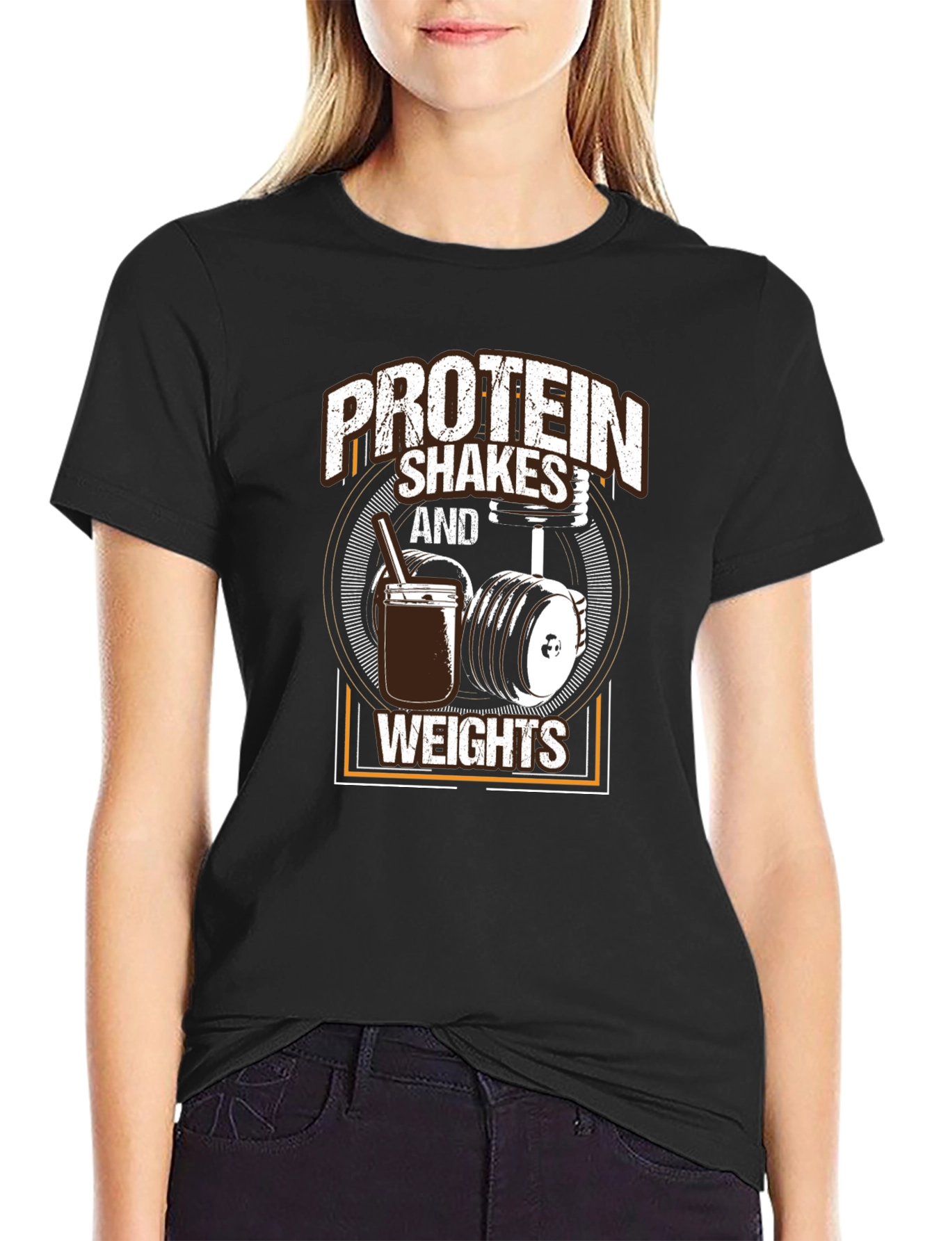 Protein Shakes & Weights Graphic Tee