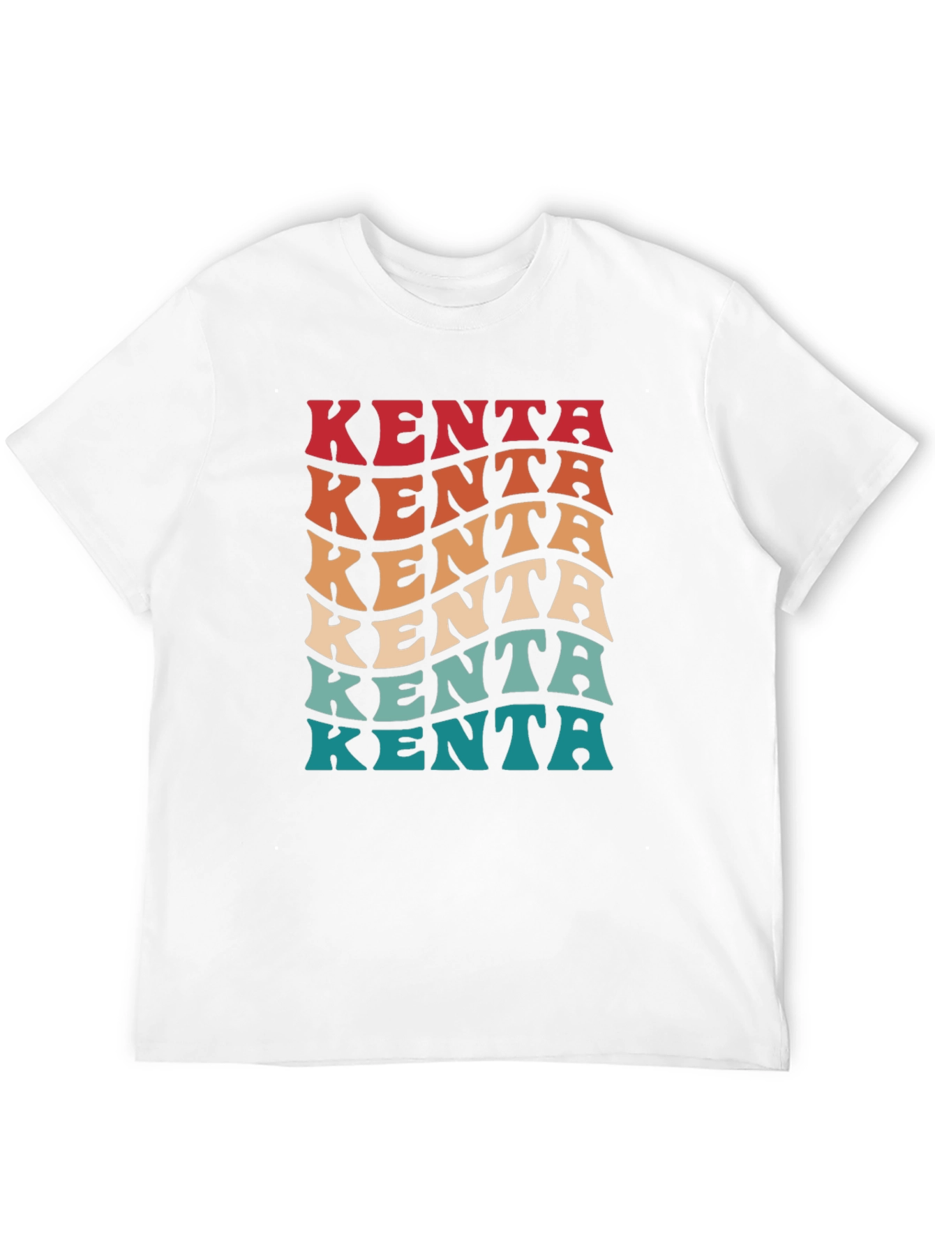 Retro Kenta Graphic Tee - Black Cotton Blend