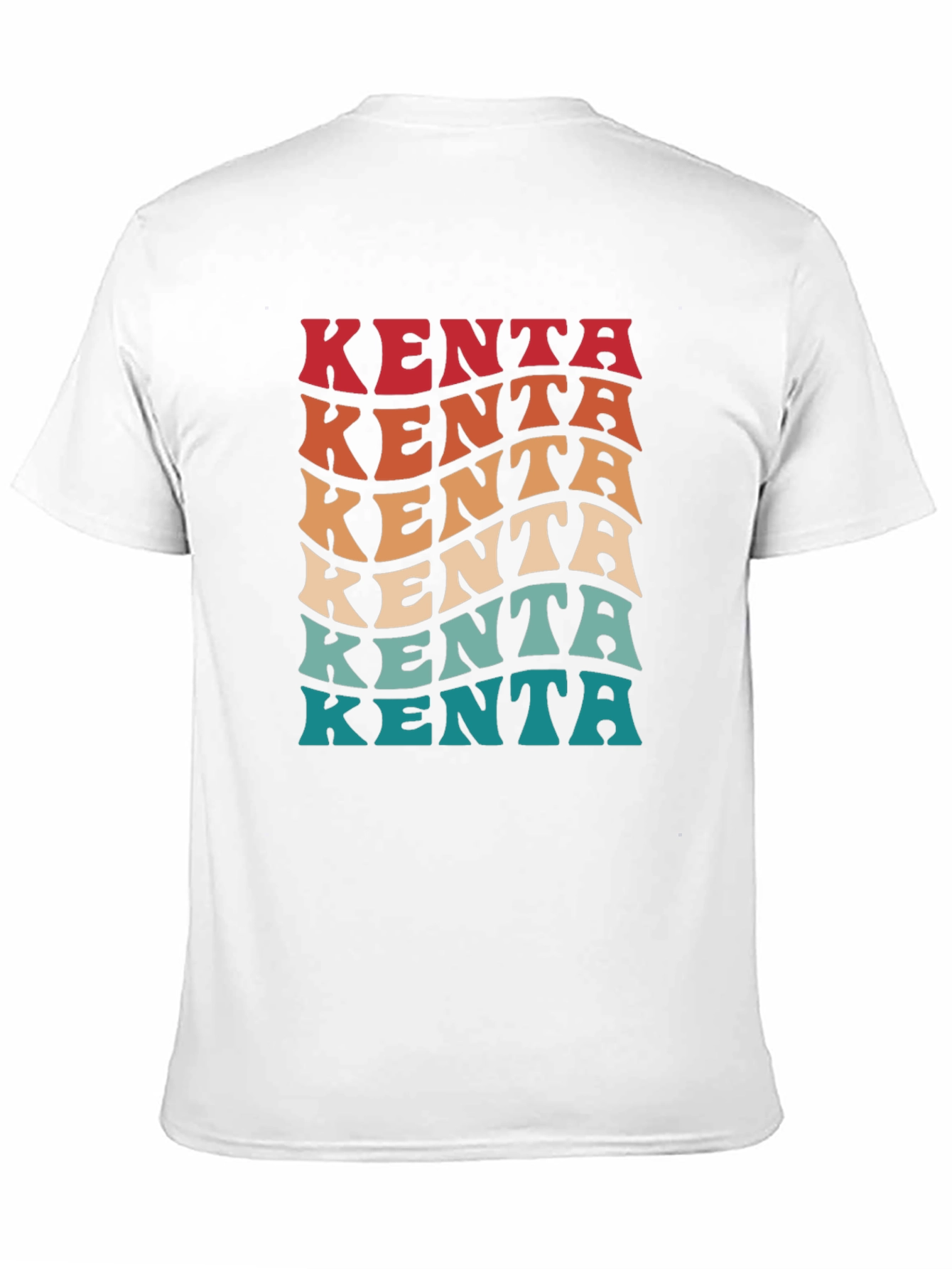 Retro Kenta Graphic Tee - Black Cotton Blend