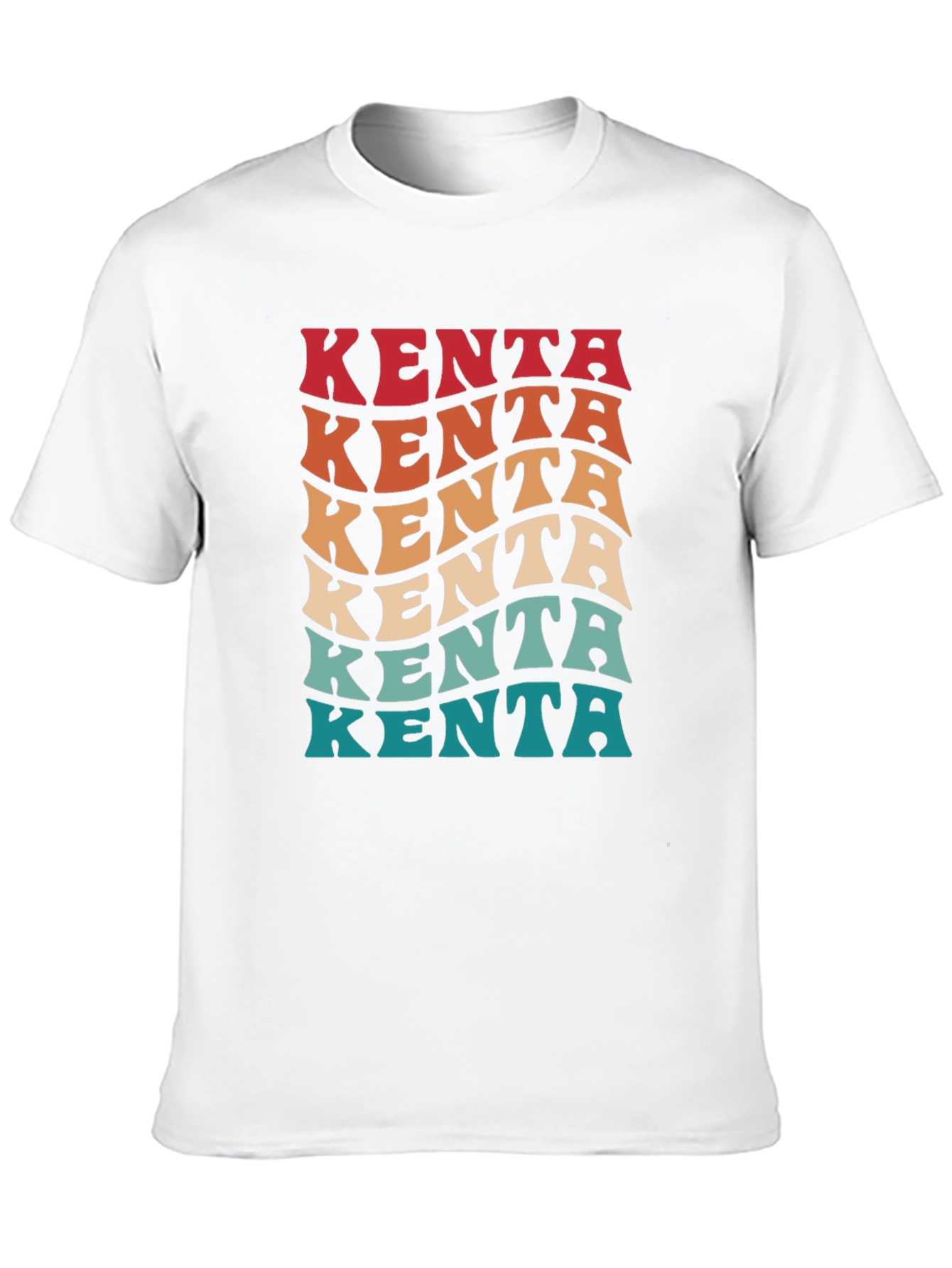 Retro Kenta Graphic Tee - Black Cotton Blend