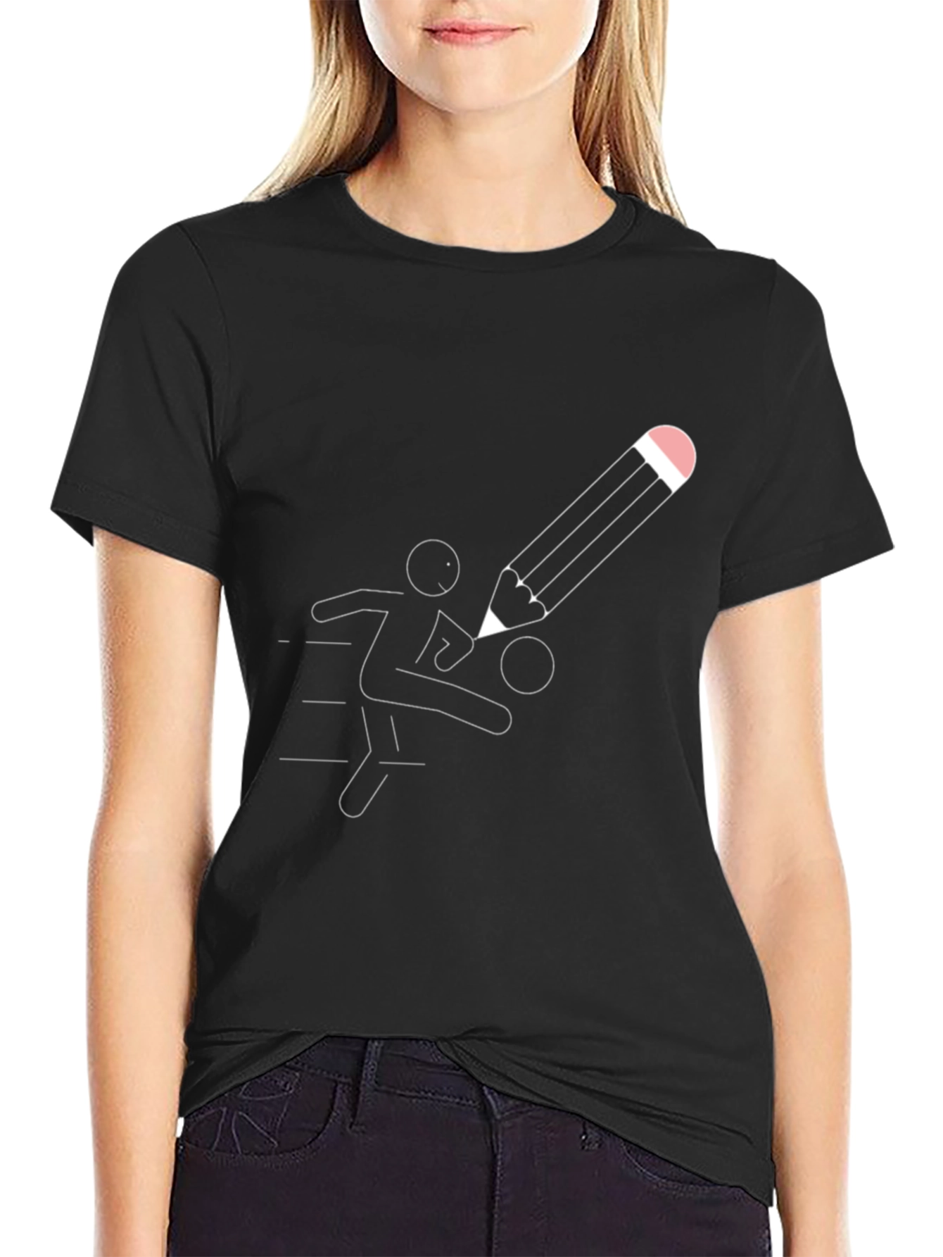 Pencil Kick T-Shirt - Unique Graphic Tee