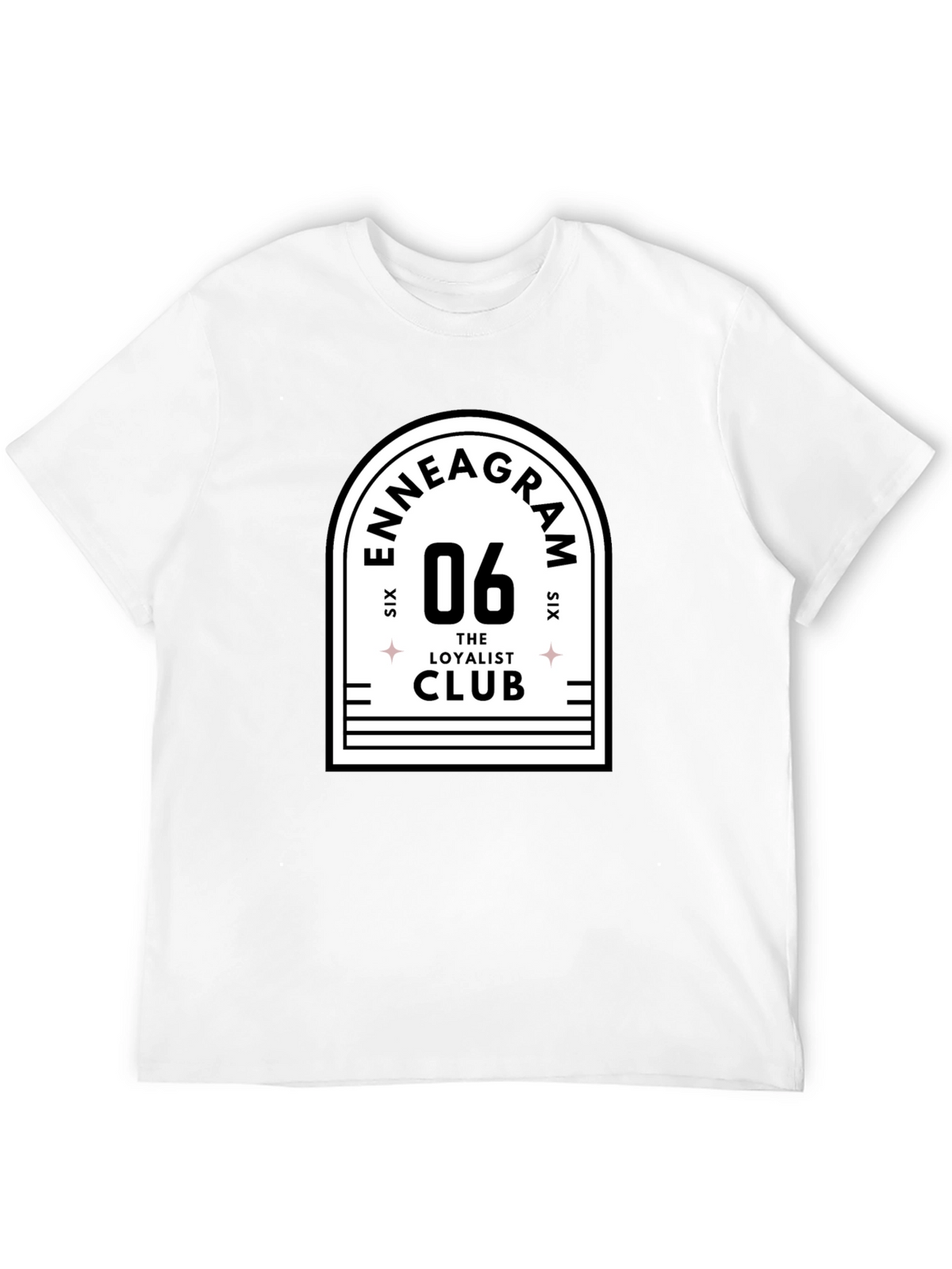 Enneagram 06 The Loyalist Club Black T-Shirt
