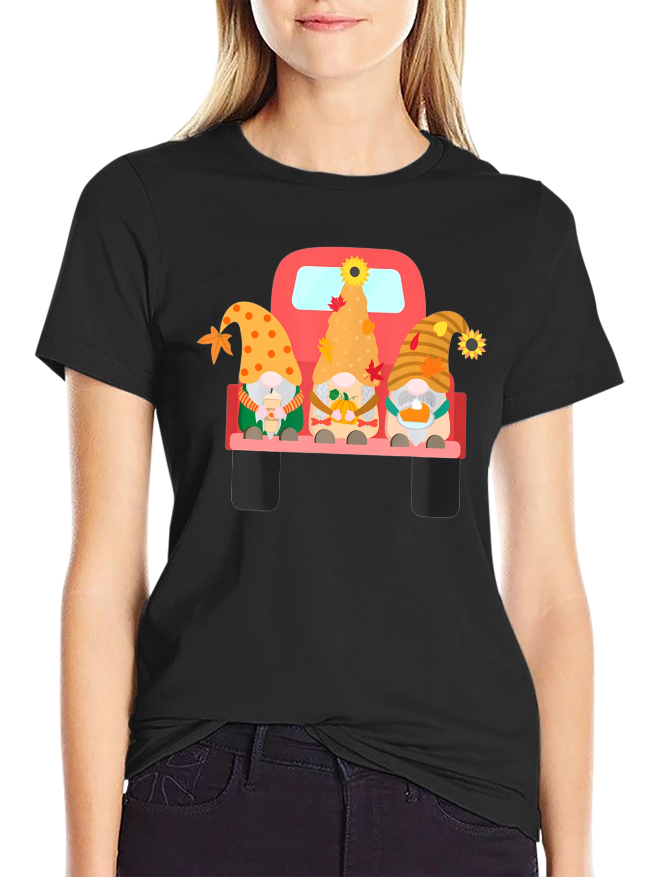 Fall Gnomes Truck Graphic Tee